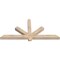 Ekena Millwork Kennewick Smooth Timber Gable Bracket, Douglas Fir, 60"W x 27"H x 3 1/2"D x 3 1/2"F, 11/12 Pitch GBW060X27X0404KEN00SDF - alternate 2